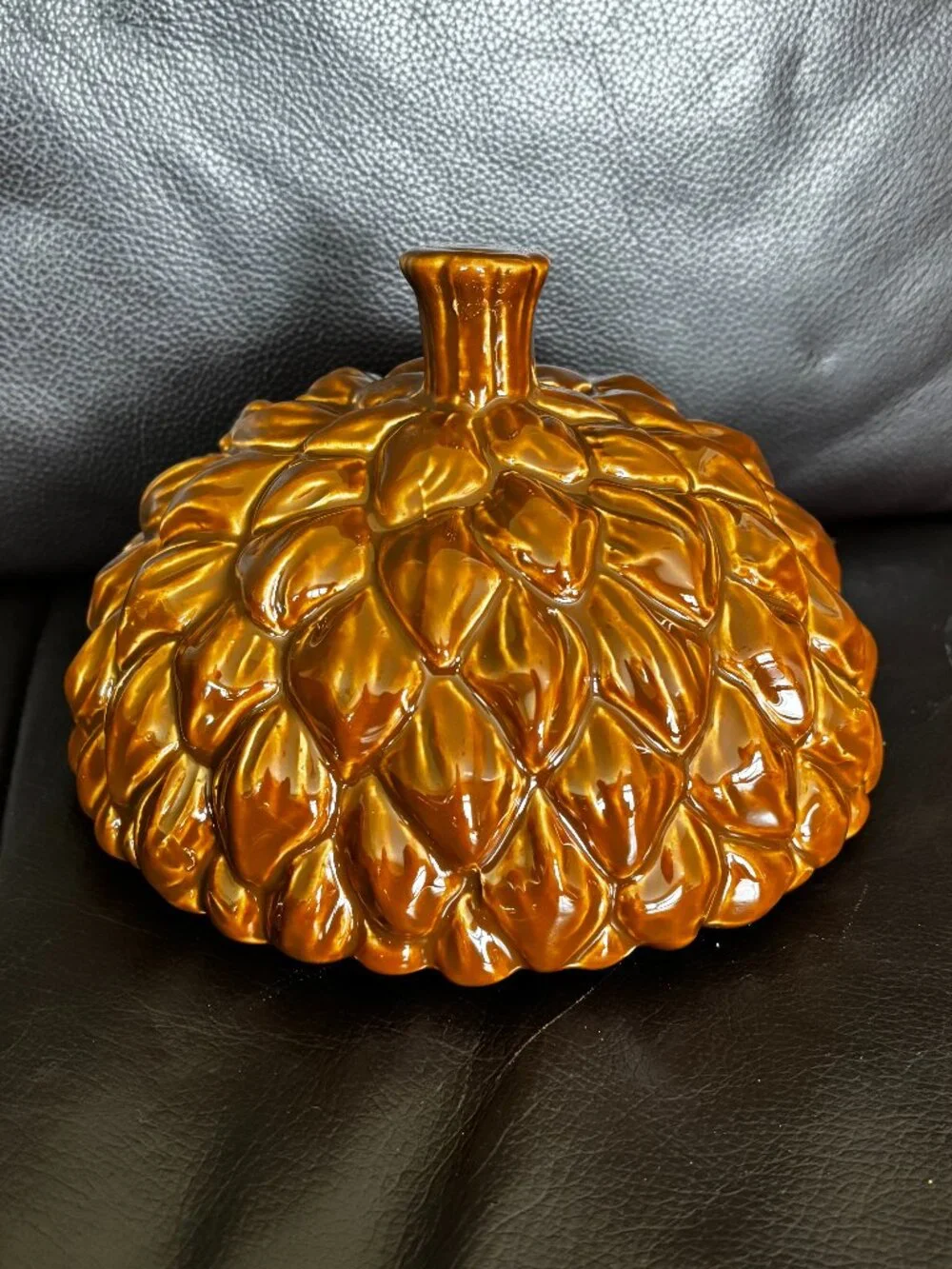 HomeWorx Autumn Ceramic Candle Topper Set of 3 (Acorn, Pumpkin, Apple)